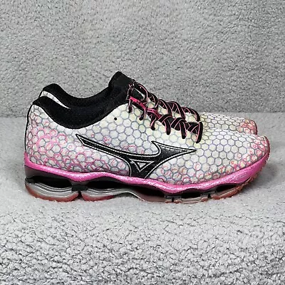 Mizuno Wave Prophecy 3 Womens Size 10 Running Shoes Sneakers White Pink • $59.99