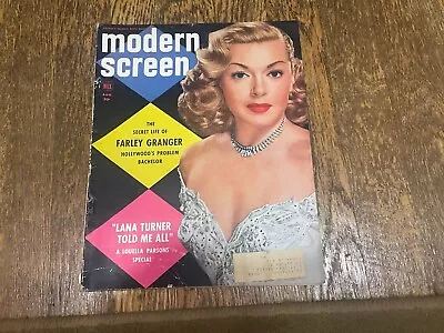 Modern Screen Magazine August 1952 Louella Parsons Frank Sinatra Piper Laurie • $10.99