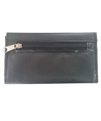 £7.99 • Buy Soft Black Leather Cigarette Tobacco Pouch Case Organiser Rolling Paper Pocket