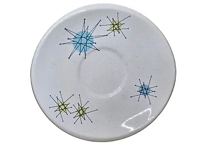 Vintage Franciscan Earthenware Saucer - Atomic Starburst MCM • $0.99