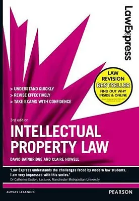 Law Express: Intellectual Property Law (Revision Guide) By Howell Claire Book • £4.99