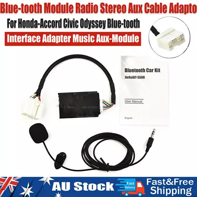 Bluetooth Interface Adapter Music Aux Module For Honda Accord Odyssey 12V Car DC • $43.99