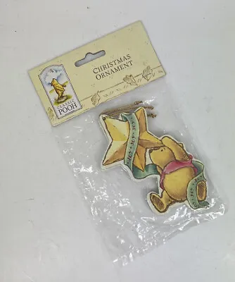 Disney Michel & Co. Classic Winnie The Pooh Star Paper Christmas Ornament 4 Pack • $15.49