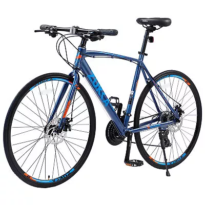 24 Speed Hybrid Bike Disc Brake 700C Road Bike For Men Women's City Bicycle • $310.50