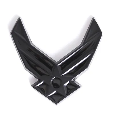 Black U.S. Air Force Emblem USAF Car Auto Motorcycle Fender Trunk Lid Badge • $9.97