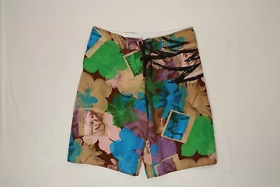 Mens B Split Pattern Board Shorts Large L EUC • $10.99