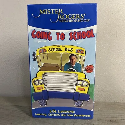 Mister Rogers' Neighborhood Going To School VHS  Fred Rogers Movie Sealed New • $18