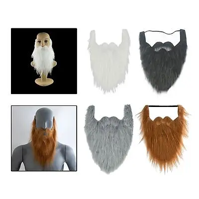 Mustaches Costume Fancy Dress Adult Kid Stage Performance Long False Beard • £4.73