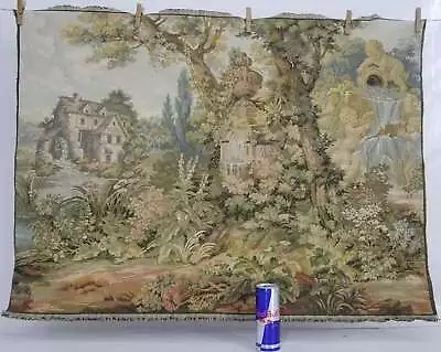 Vintage French Verdure Scene Wall Hanging Tapestry 100x74cm • $189.49