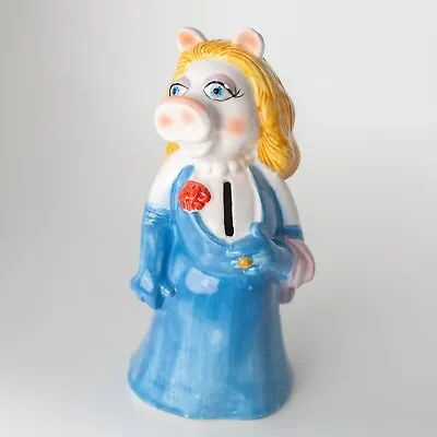 Vintage MISS PIGGY COIN BANK Jim Henson Muppets Sigma Ceramic 8  Made In Japan • $24.99