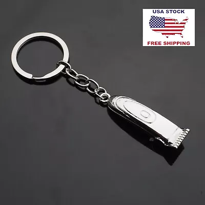 Barber Clipper Charm Keychain - Hairdressers Hair Stylist Keyring Women Men Gift • $6.99