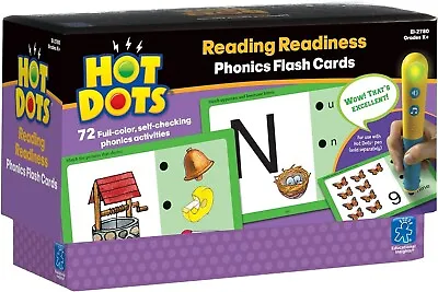 Hot Dots - Reading Readiness Phonics Flash Cards EI-2780 NEW • $8