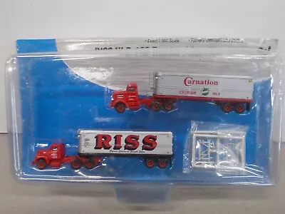 Mini Metals ~ Riss & Carnation Semi Tractors & 32' Trailers ~ Lot A~n Scale • $22