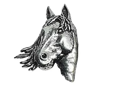New Horse Pin Badge Country Nature Wild Pewter Badge Tie Pin Spring Pin Lapel • £4.29