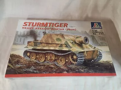 Italeri 1/35 Model Military Tank Kit Sturmtiger Heavy Assault Mortar 299 Sealed • $27