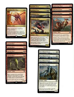 Red-White-Slivers-60 Card Deck-Magic The Gathering-MTG-Rares-Very Fast-Casual • $34.99