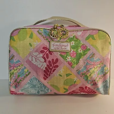 Estee Lauder Floral Cosmetic Zipped 10x8 In Lined Makeup Bag By Lilly Pulitzer • $9.95