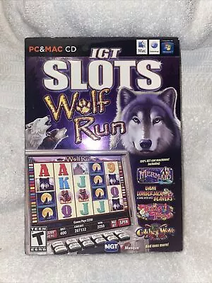 IGT Slots: Wolf Run (Windows/Mac 2010) PC Casino Game Complete Tested • $12