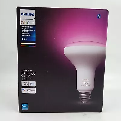 Philips Hue 85-Watt Smart LED Color Changing Light Bulb With Bluetooth (2 Packs) • $24.03