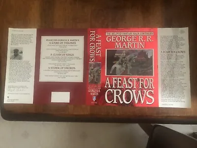 A Feast For Crows Uncirculated Dust Jacket George R R Martin A Game Of Thrones • $1453.96