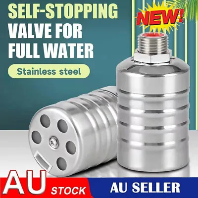 Water Level Control Float Valve Stainless Fully Automatic Kitchen Tap Fittings • $20.99
