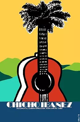 4423.Chicho Ibanez.palm Tree In Guitar.Movie.POSTER.Decoration.Wall Room Art • $60