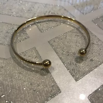 Women's - 9ct Yellow Gold Patterned Torque Bangle Hallmarked • £199