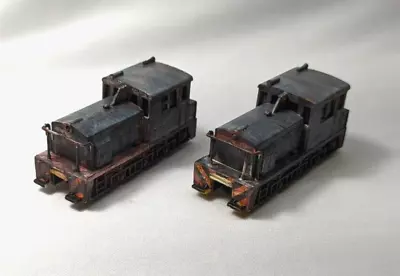 N Scale  Pair Of Bachmann   Plymouth Switchers  Heavily Weathered    Tested • $20