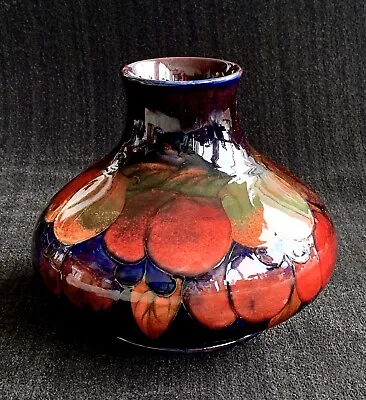 William Moorcroft Signed Vase ~ Wisteria With Flambe Glaze • $1600