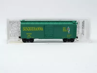 N Scale Micro-Trains MTL 20670 NYSW Susquehanna 40' Box Car #504 • $9.95