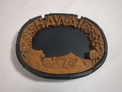 Vintage TIKI COCO JOE’s Style Hapa Lava Ashtray Old Hawaii Scene Souvenir  • $20