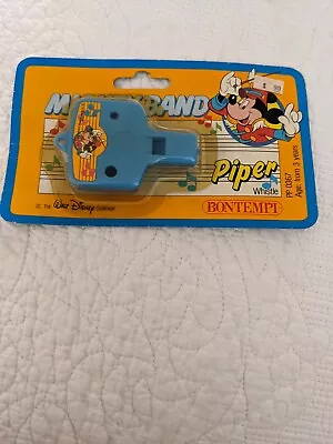 VINTAGE Disney Mickey Mouse Band Piper Whistle New • $14