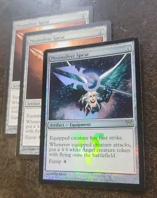 3x Moonsilver Spear (1 Is FOIL) - Avacyn Restored- NM/VG • $3.50