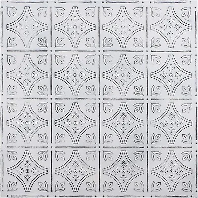 Tin Wall Tiles 24X24 Nail-Up Stair Risers Metal Ceiling Tiles 5 Pack White • $97.98