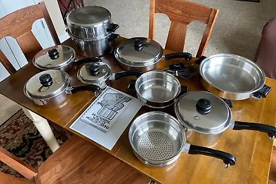 SALADMASTER T304S Stainless Steel Cookware Set + Electric Skillet • $1095