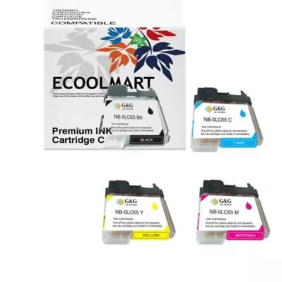 4 Pack LC65 Ink Set Fits Brother MFC-6490CW MFC-5890CN MFC-5895CW Printer • $9.18