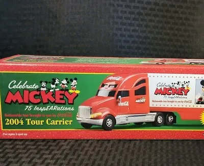 New In Box Disney Mickey Mouse Coke Coca Cola  2004  Semi Truck • $34.95