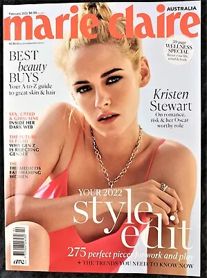 Marie Claire Australia #318 February 2022. Kristen Stewart. Very Good • $8.10