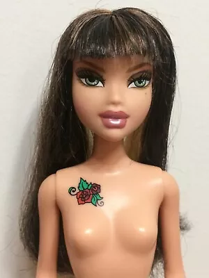 Barbie My Scene Junglicious Salon Safari Delancey Doll Twist Dark Hair Tattoo • $99.98