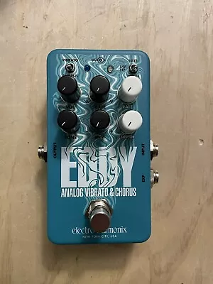 Electro-Harmonix Eddy | Analog Vibrato & Chorus LFO Guitar Effects Pedal • $99