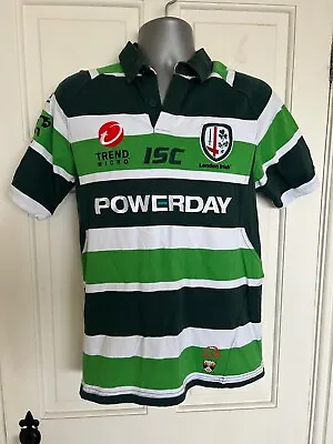 ISC London Irish  Rugby Home 2011/12 Jersey/Shirt-Medium-Mint • £39.99