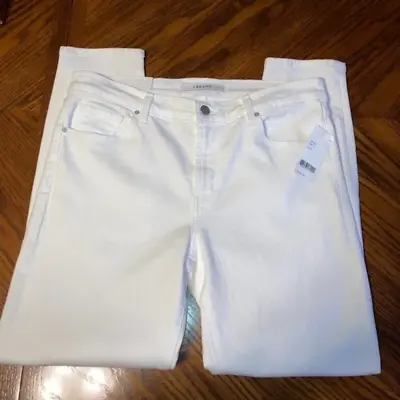 J Brand 835 Mid Rise Crop Skinny Jeans White - Size 31 • $26