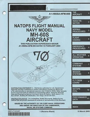 Sikorsky MH-60S  2005 Helicopter Flight Manual Pilot's Handbook - CD • $26.99