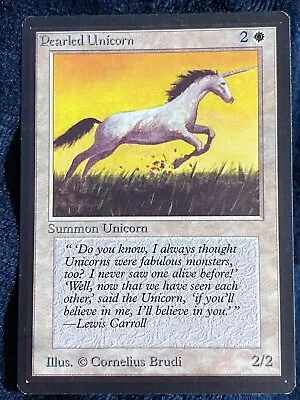 Magic: The Gathering Pearled Unicorn Beta MTG • $5.99