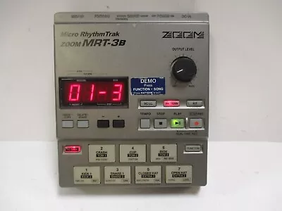 ZOOM MRT-3B Micro Rhythm Trak Drum Silver Missing Adapter / Battery Cap • $38.88