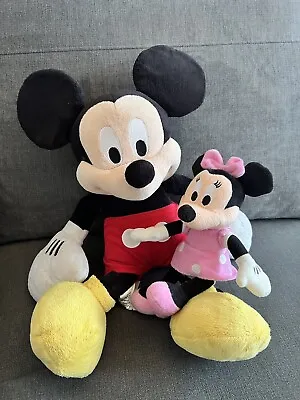 Disney Official Mickey & Minnie Mouse Large 20  Plush Soft Toys - Genuine! • £12.99