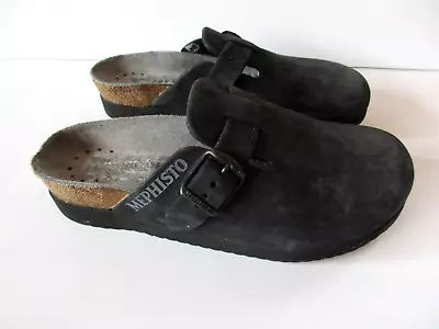 Mephisto Halina Air Relax Cork Mule Clogs Slides Black Leather Women’s 36 US 5 • $24.99