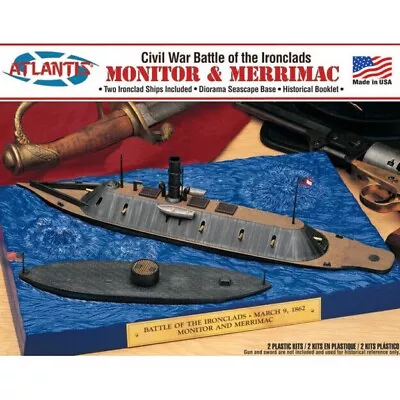 Atlantis - Civil War Battle Of The Ironclads: Monitor & Merrimac L77257 • $34.99