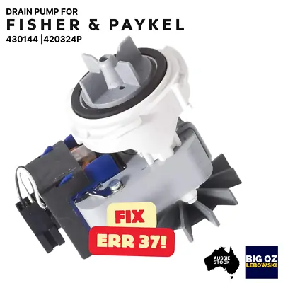 Drain Pump For Fisher & Paykel Top Loader Washing Machine Pn:430144 • $59.95