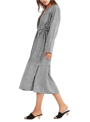 $50 • Buy Tigerlily Black And White Striped Cotton-Blend Zari Jacket/Dress - Size 10